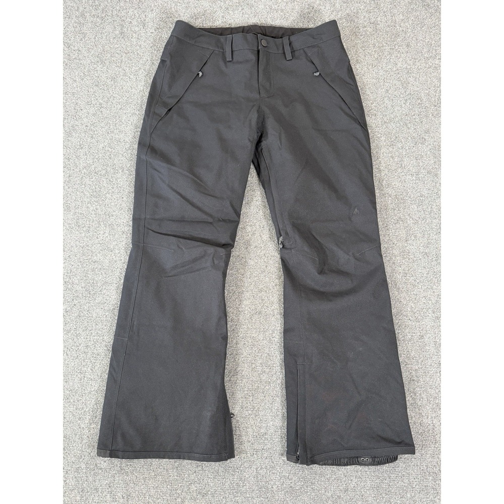 Burton Society Snow Pants Womens M Short Black DRYRIDE Thermacore Snowboard EUC